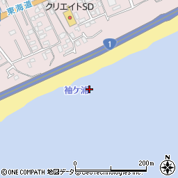 袖ケ浦周辺の地図