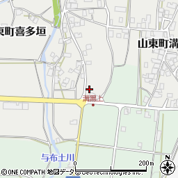兵庫県朝来市山東町溝黒261周辺の地図