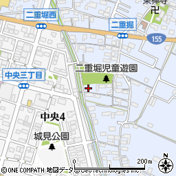 愛知県小牧市二重堀1639周辺の地図