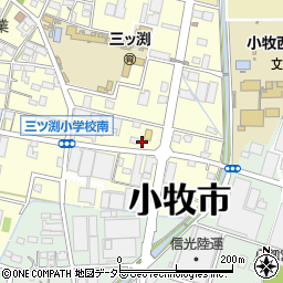 愛知県小牧市三ツ渕1580周辺の地図