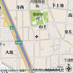愛知県一宮市浅野山王22周辺の地図