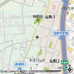 愛知県小牧市舟津315周辺の地図