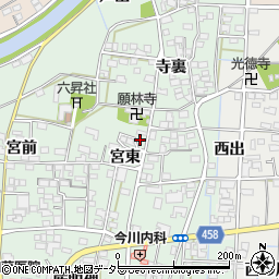 愛知県一宮市萩原町朝宮宮東1118周辺の地図