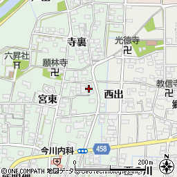 愛知県一宮市萩原町朝宮宮東1103周辺の地図