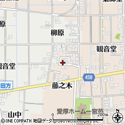 愛知県一宮市大和町苅安賀観音堂129-11周辺の地図