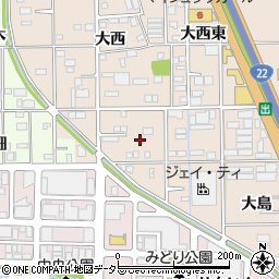 愛知県一宮市浅野神明下周辺の地図