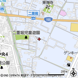 愛知県小牧市二重堀1018周辺の地図