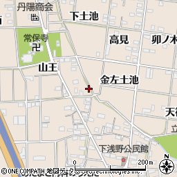 愛知県一宮市浅野山王88-2周辺の地図