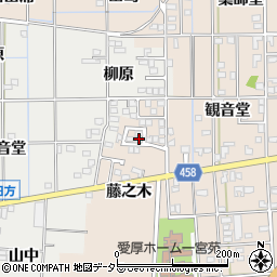 愛知県一宮市大和町苅安賀観音堂129周辺の地図
