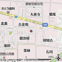 愛知県一宮市千秋町浅野羽根古金島1140周辺の地図