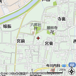 愛知県一宮市萩原町朝宮宮東1152周辺の地図