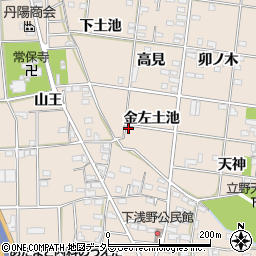 愛知県一宮市浅野金左土池19周辺の地図