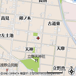 愛知県一宮市浅野天神15周辺の地図