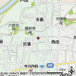 愛知県一宮市萩原町朝宮宮東1100周辺の地図
