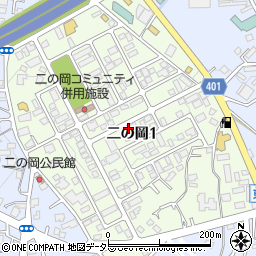 静岡県御殿場市二の岡周辺の地図