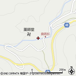 兵庫県養父市大屋町若杉713周辺の地図