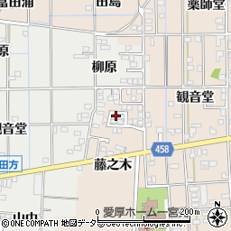 愛知県一宮市大和町苅安賀観音堂129-10周辺の地図
