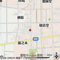 愛知県一宮市大和町苅安賀観音堂129-3周辺の地図