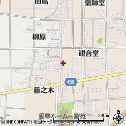 愛知県一宮市大和町苅安賀観音堂124周辺の地図