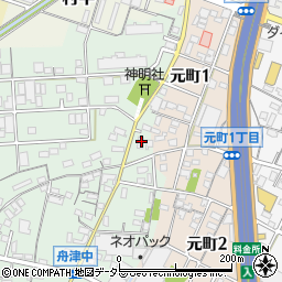愛知県小牧市舟津310周辺の地図
