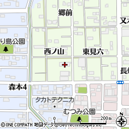 愛知県一宮市馬見塚西ノ山63周辺の地図