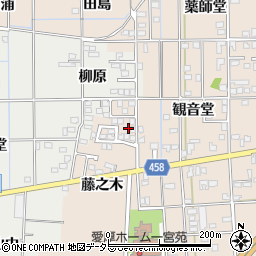 愛知県一宮市大和町苅安賀観音堂129-24周辺の地図