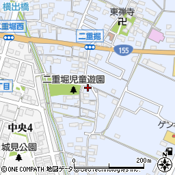 愛知県小牧市二重堀1636周辺の地図