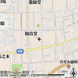 愛知県一宮市大和町苅安賀観音堂89-5周辺の地図