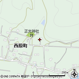京都府綾部市西原町（谷口）周辺の地図