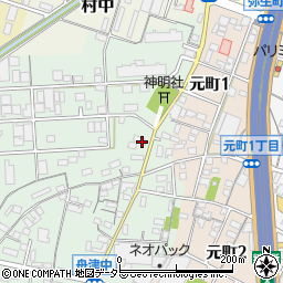 愛知県小牧市舟津288周辺の地図