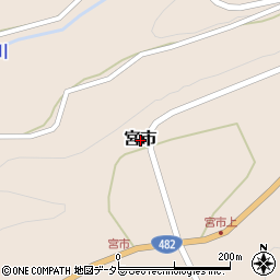 鳥取県日野郡江府町宮市周辺の地図