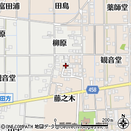 愛知県一宮市大和町苅安賀観音堂129-21周辺の地図