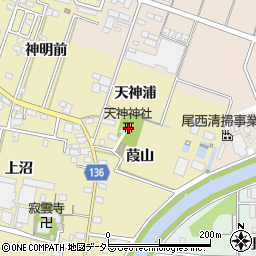 愛知県一宮市西萩原葭山2249周辺の地図
