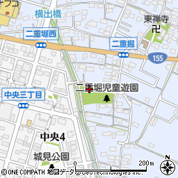 愛知県小牧市二重堀1631周辺の地図