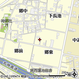 愛知県一宮市蓮池4周辺の地図