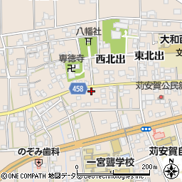 愛知県一宮市大和町苅安賀上西之杁1682周辺の地図