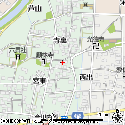 愛知県一宮市萩原町朝宮宮東1096-1周辺の地図