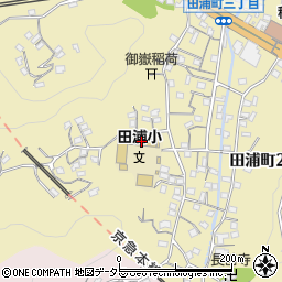 横須賀市立田浦小学校周辺の地図