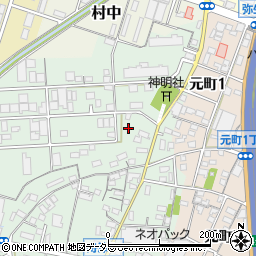 愛知県小牧市舟津69周辺の地図