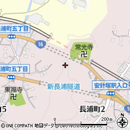 長浦神明社周辺の地図