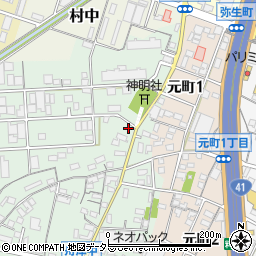 愛知県小牧市舟津292周辺の地図