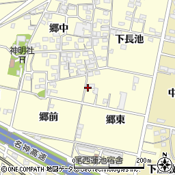 愛知県一宮市蓮池2周辺の地図