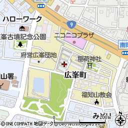 京都府福知山市広峯町周辺の地図