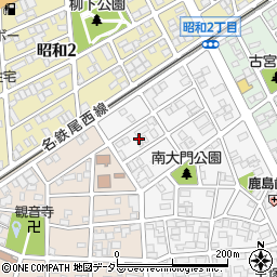 愛知県一宮市宮地1丁目4周辺の地図
