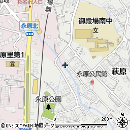 静岡県御殿場市萩原1381-3周辺の地図