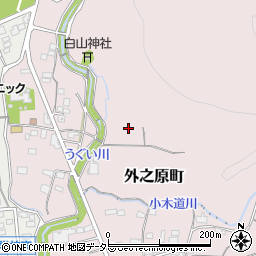 愛知県春日井市外之原町周辺の地図