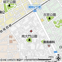 愛知県一宮市宮地1丁目6周辺の地図