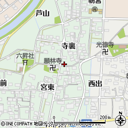 愛知県一宮市萩原町朝宮寺裏1334周辺の地図