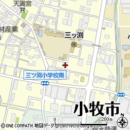愛知県小牧市三ツ渕1612周辺の地図