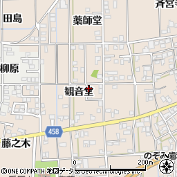 愛知県一宮市大和町苅安賀観音堂98周辺の地図